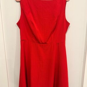 Elegant Red Sleeveless Dress